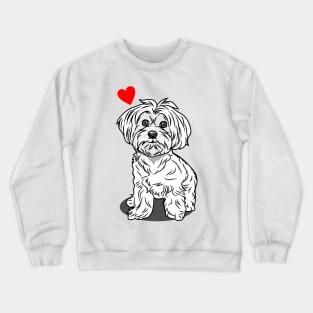 Cute Dog Art Crewneck Sweatshirt